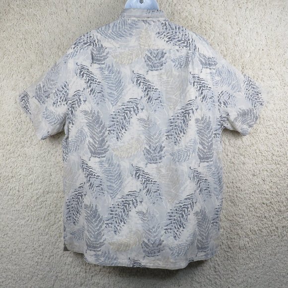 Tasso Elba* Men's Short Sleeve‎ Button Down Straight Hem Island Shirt~ Size XXL - Picture 2 of 11